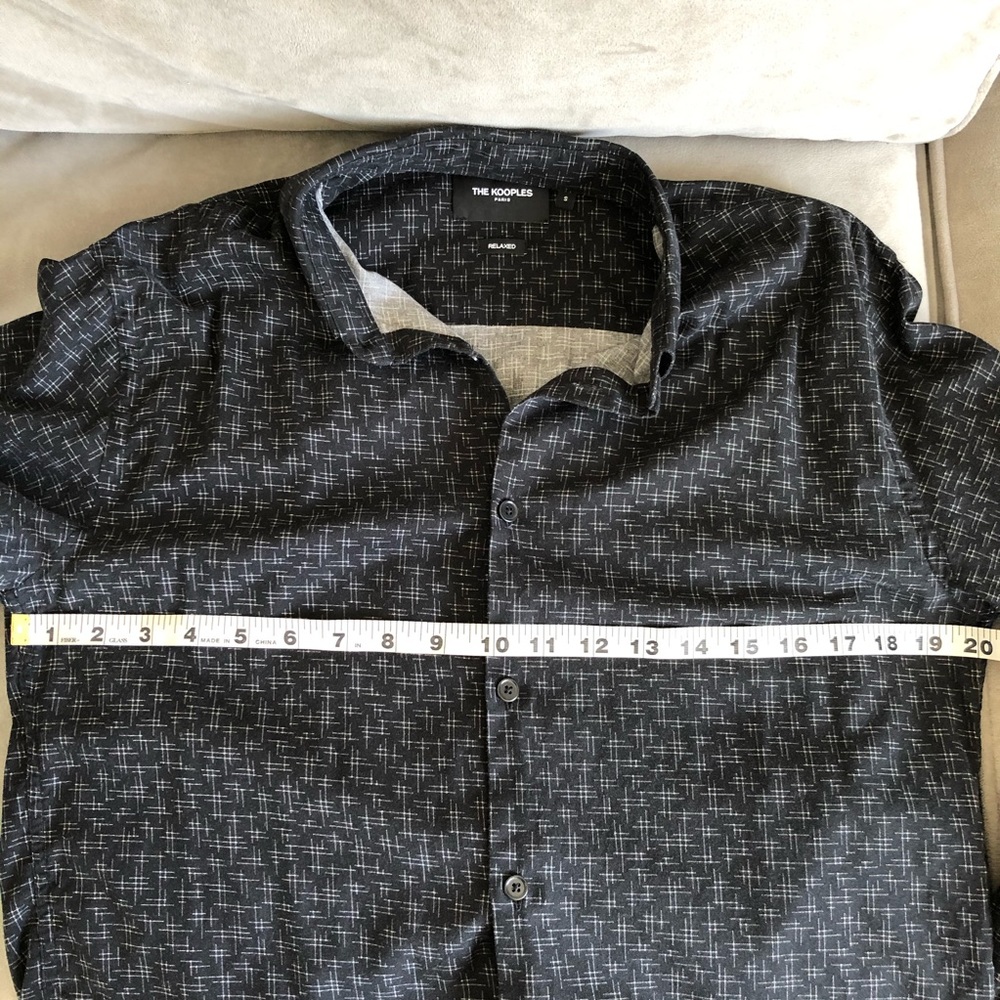 The Kooples Black Patterned Long Sleeve Shirt - Picture 6 of 6